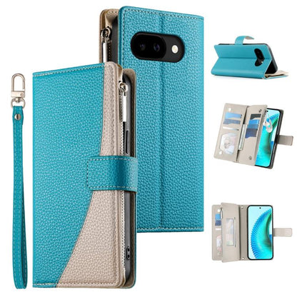 Stitching Multi-card Zipper Wallet Leather Phone Case with Short Strap, For Google Pixel 11 Pro XL, For Google Pixel 11 / Pixel 11 Pro, For Google Pixel 10a, For Google Pixel 9 Pro XL / Pixel 10 Pro XL, For Google Pixel 9 / 9 Pro / 10 / 10 Pro         ...