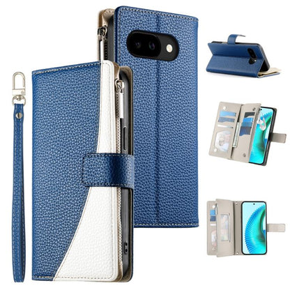 Stitching Multi-card Zipper Wallet Leather Phone Case with Short Strap, For Google Pixel 11 Pro XL, For Google Pixel 11 / Pixel 11 Pro, For Google Pixel 10a, For Google Pixel 9 Pro XL / Pixel 10 Pro XL, For Google Pixel 9 / 9 Pro / 10 / 10 Pro         ...