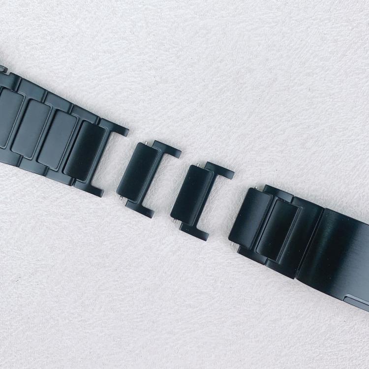 Tri-beads Side-detachable Buckle Stainless Steel Watch Band, 22mm