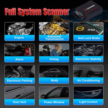 KONNWEI MAXOBD Full Car System Scanner OBD2 Diagnostic Tool Code Read