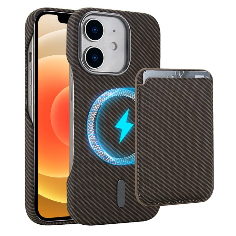 Carbon Fiber MagSafe Magnetic Card Holder Phone Case