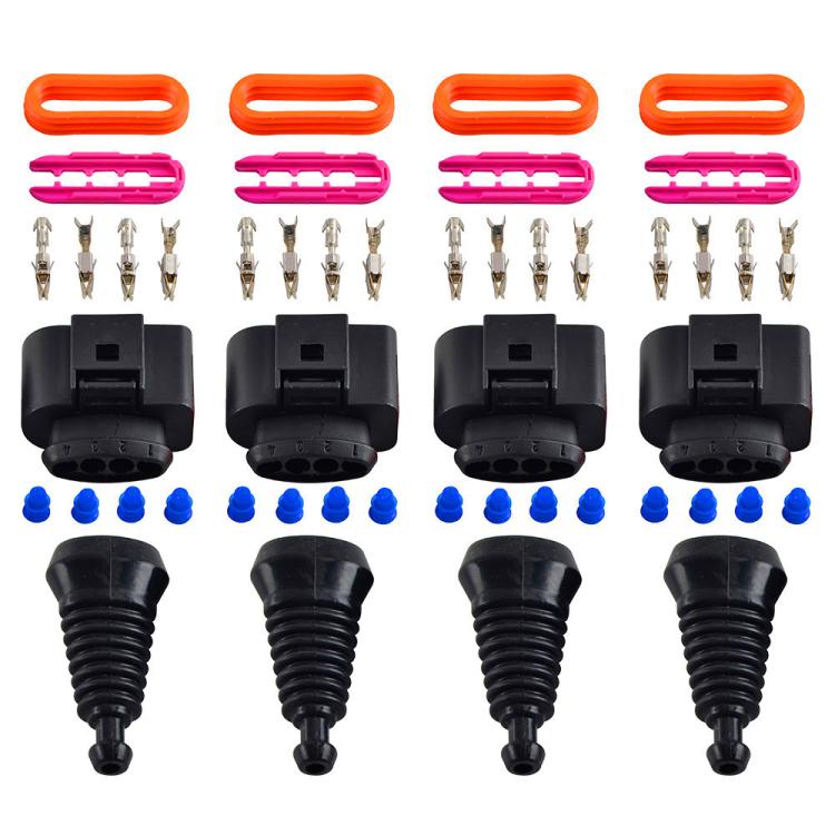 1 Set For Audi A7 3.0T 2016 Car Ignition Coil Connector Repair Kit, Small Size 1J0973704, Small Size