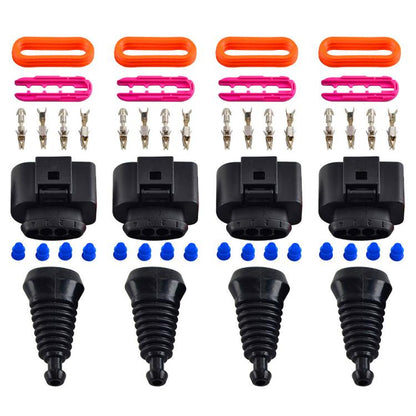 1 Set For Audi A7 3.0T 2016 Car Ignition Coil Connector Repair Kit, Small Size 1J0973704, Small Size
