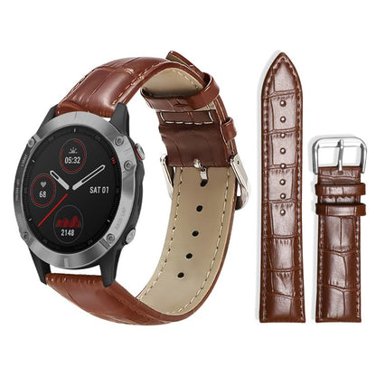 xDfind Bamboo Texture Pin Buckle Leather Watch Band, For Garmin Fenix 8/7X/6X/5X 26mm 22mm, For Garmin Fenix 8/7/6/5 22mm 20mm, For Garmin Fenix 8/7S/6S/5S 20mm 18mm, For Garmin Forerunner 45/45S/Swim2 18mm                                              ...