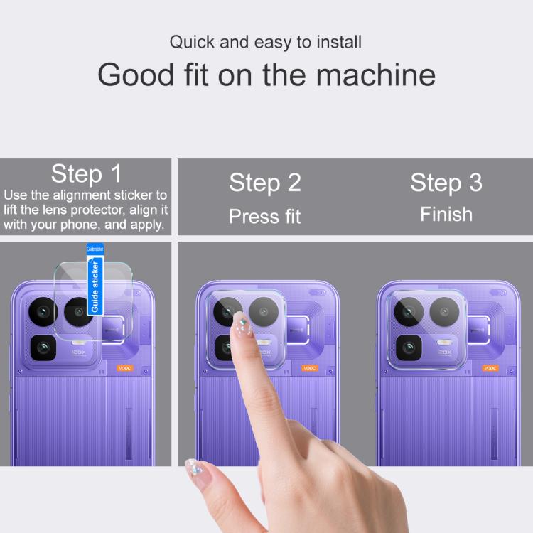 IMAK Rear Camera Lens Glass Film Thin Version, For Realme Neo8 5G, For Realme 16 5G, For Realme 16 Pro+ 5G Global, For Realme 16 Pro 5G Global, For Realme P4x 5G India, For Realme C85 5G/C85 Pro 4G, For Realme 15T 5G, For Realme GT 7 / 7T Global