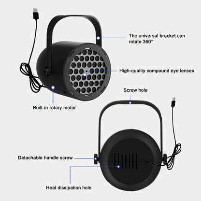 Christmas Projection Lamp Film Pattern Holiday Atmosphere Light