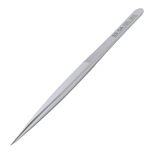 MEGA-IEDA High Hard Non-magnetic Stainless Steel Repair Tweezers, Long Tip, Short Tip, Curved Tip