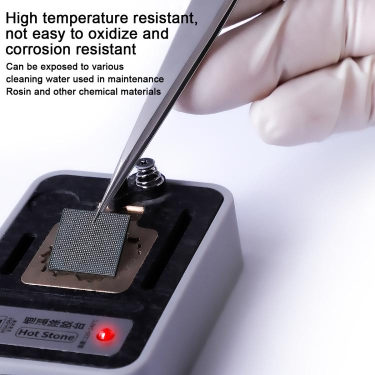 MEGA-IEDA Hochharte, antimagnetische Edelstahl-Reparaturpinzetten, lange Spitze, kurze Spitze, gebogene Spitze