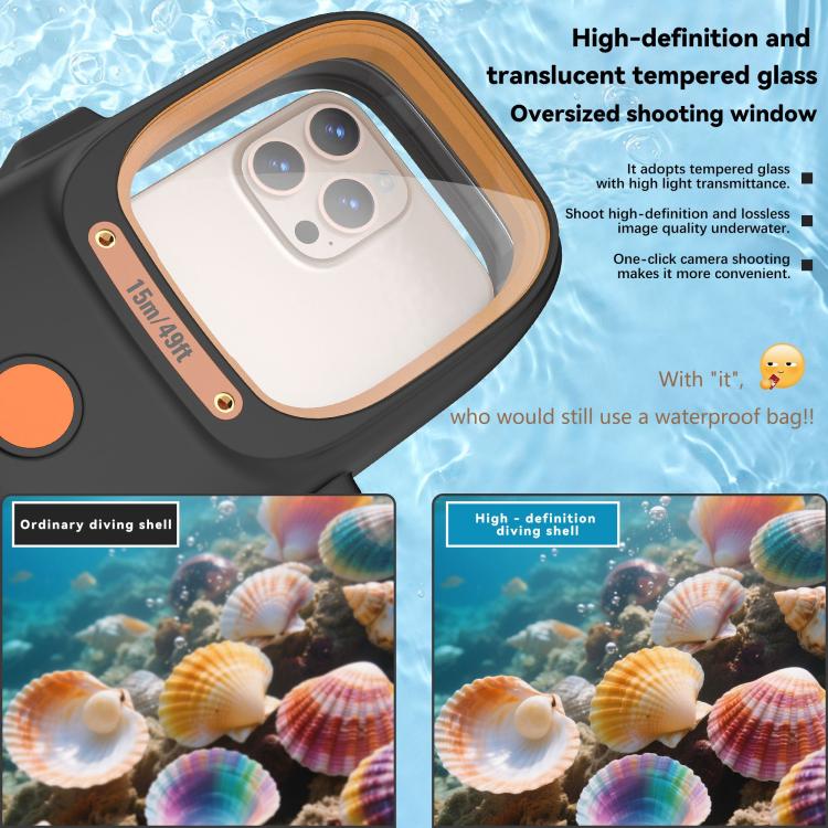 RedPepper Diving Case 15m Waterproof Protective Case for iPhone / Samsung / vivo / Huawei / Xiaomi, For iPhone / Samsung / vivo / Huawei / Xiaomi
