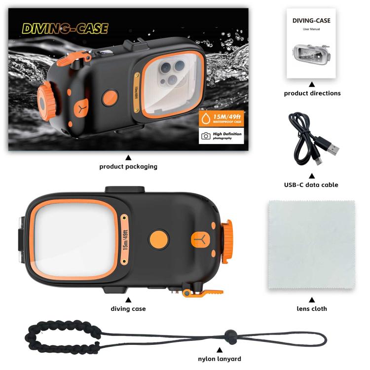 RedPepper Diving Case 15m Waterproof Protective Case for iPhone / Samsung / vivo / Huawei / Xiaomi, For iPhone / Samsung / vivo / Huawei / Xiaomi