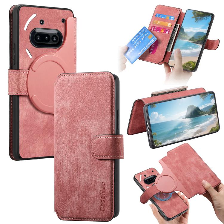 CaseNeo MagSafe RFID Anti-theft Retro Leather Phone Case