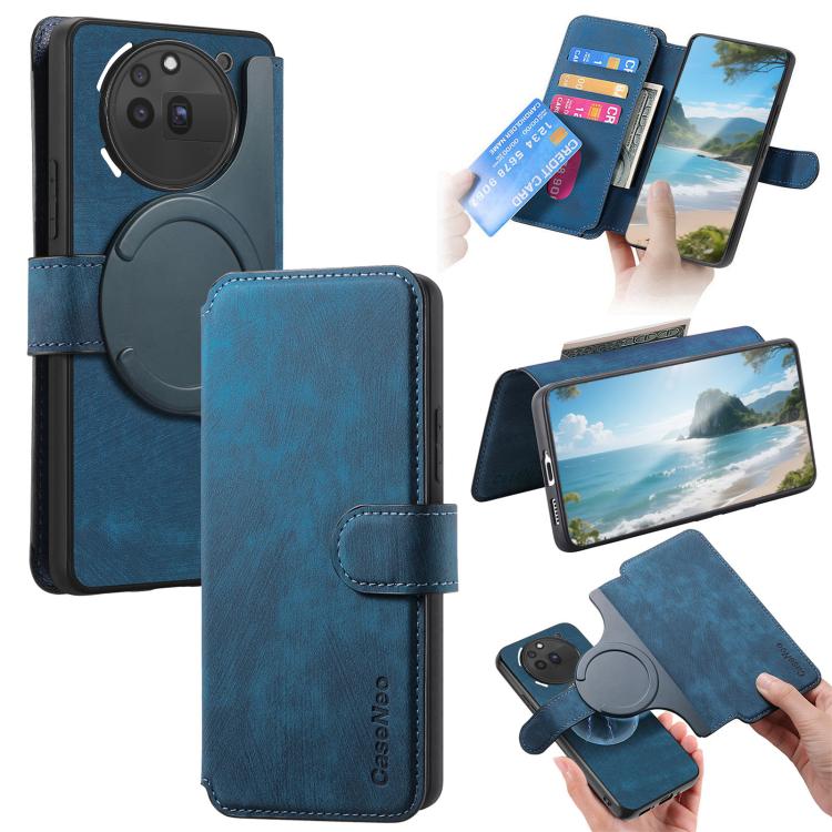 CaseNeo MagSafe RFID Anti-theft Retro Leather Phone Case