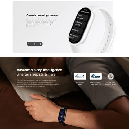 Original Xiaomi Smart Band 10, 1.72 inch AMOLED Screen 5ATM Waterproof Smart Watch, Support Blood Oxygen / Heart Rate Monitor