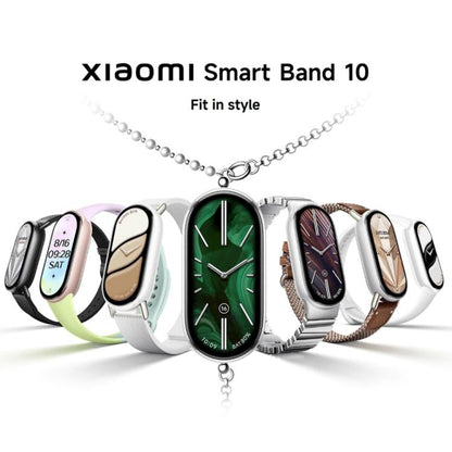 Original Xiaomi Smart Band 10, 1.72 inch AMOLED Screen 5ATM Waterproof Smart Watch, Support Blood Oxygen / Heart Rate Monitor