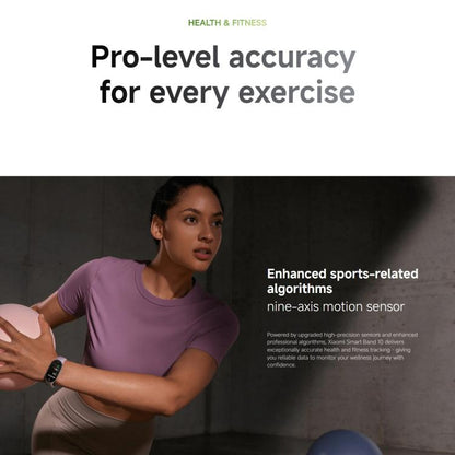 Original Xiaomi Smart Band 10, 1.72 inch AMOLED Screen 5ATM Waterproof Smart Watch, Support Blood Oxygen / Heart Rate Monitor