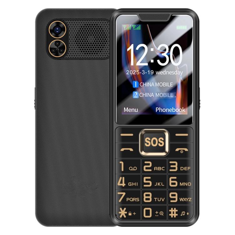 K3 2G Keypad Phone, 2.4 inch, LED Flashlight, Big Keyboard Big Fonts, SOS, Network: 2G, Dual SIM, US Plug