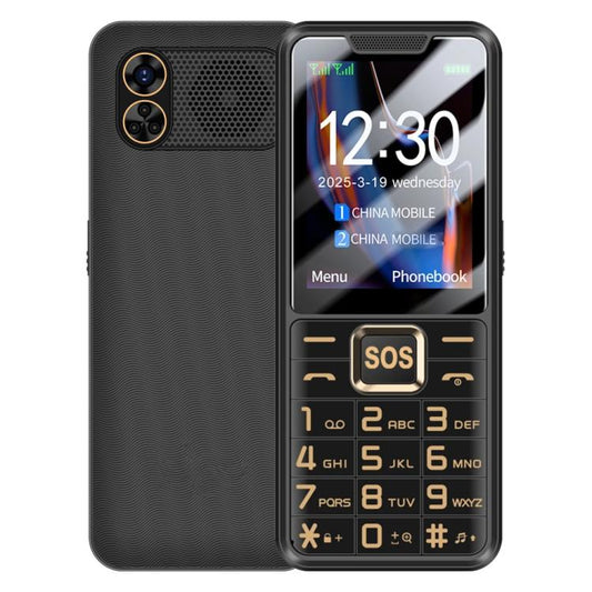 K3 2G Keypad Phone, 2.4 inch, LED Flashlight, Big Keyboard Big Fonts, SOS, Network: 2G, Dual SIM, US Plug