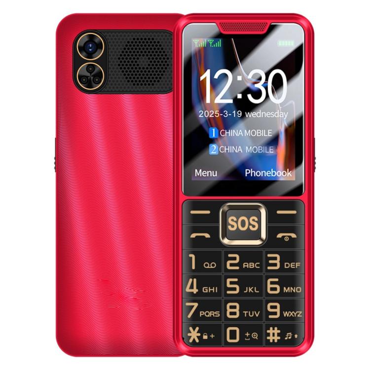 K3 2G Keypad Phone, 2.4 inch, LED Flashlight, Big Keyboard Big Fonts, SOS, Network: 2G, Dual SIM, US Plug