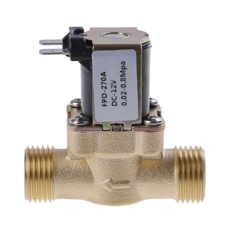 Copper 1/2 inch Solenoid Valve, Pressurized Water Inlet Valve, Solar Water Heater Valve, AC 220V, DC 12V, DC 24V