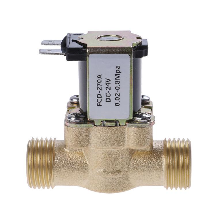 Copper 1/2 inch Solenoid Valve, Pressurized Water Inlet Valve, Solar Water Heater Valve, AC 220V, DC 12V, DC 24V