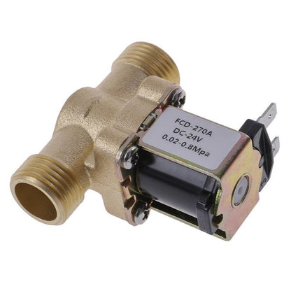 Copper 1/2 inch Solenoid Valve, Pressurized Water Inlet Valve, Solar Water Heater Valve, AC 220V, DC 12V, DC 24V