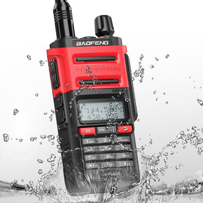 Baofeng UV-9R PRO Dot Matrix LCD Screen IP57 Waterproof Handheld Analog Walkie Talkie, EU Plug, US Plug