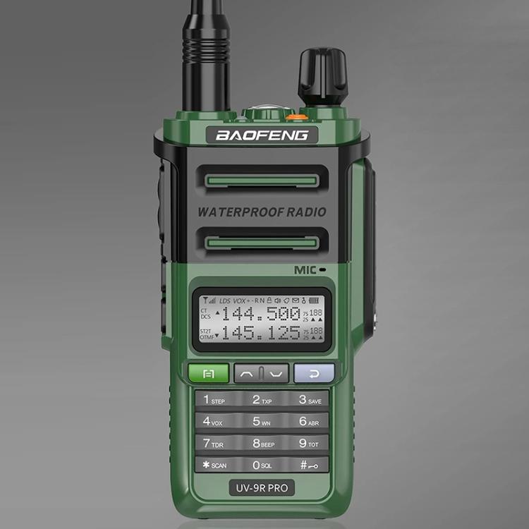 Baofeng UV-9R PRO Dot Matrix LCD Screen IP57 Waterproof Handheld Analog Walkie Talkie, EU Plug, US Plug