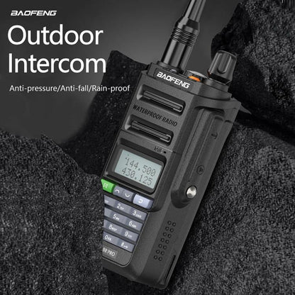 Baofeng UV-9R PRO Dot Matrix LCD Screen IP57 Waterproof Handheld Analog Walkie Talkie