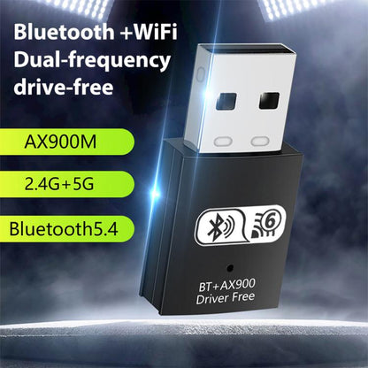 RE-905 Built-in Antenna Bluetooth WiFi 2 in 1 Computer Driver-free USB Network Adapter, RE-905
