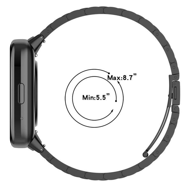 Tri-beads Flat Buckle Titanium Alloy Watch Band, For Xiaomi Band 10 Pro / Redmi Watch 6, For Xiaomi Band 9 / 8, For Redmi Watch 3 Lite / 3 Active