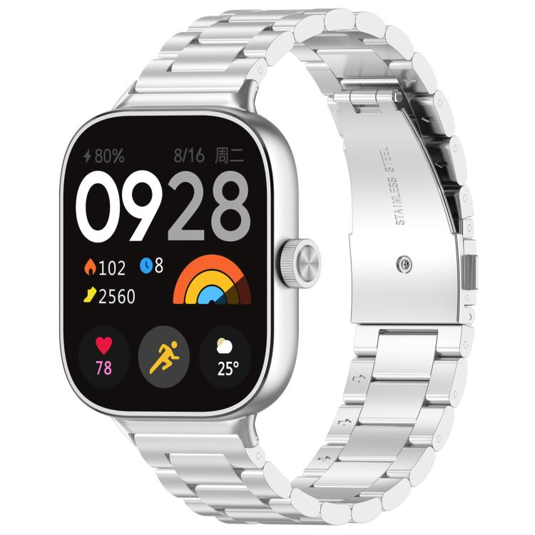 Tri-beads Flat Buckle Titanium Alloy Watch Band, For Xiaomi Band 9 Pro / Redmi Watch 5 / 4, For Xiaomi Band 9 / 8, For Redmi Watch 3 Lite / 3 Active