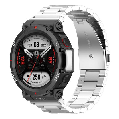 Tri-beads Flat Buckle Titanium Alloy Watch Band, For Huami Amazfit T-REX 3 A2322, For Huami Amazfit Active Edge A2212 / A2213, For Huami Amazfit T-Rex 2, For Huami Amazfit T-Rex Pro A1918
