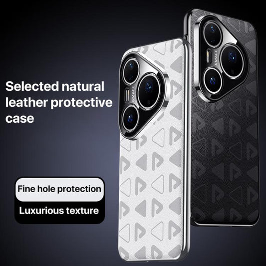 Pinewood II Series Plain Leather PC Phone Case, For Huawei Pura 80 Ultra 5G, For Huawei Pura 80 Pro / 80 Pro+ 5G, For Huawei Pura 80 5G