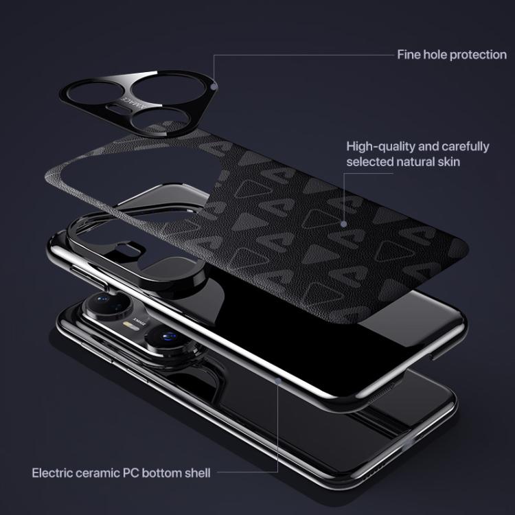 Pinewood II Series Plain Leather PC Phone Case, For Huawei Pura 80 Ultra 5G, For Huawei Pura 80 Pro / 80 Pro+ 5G, For Huawei Pura 80 5G