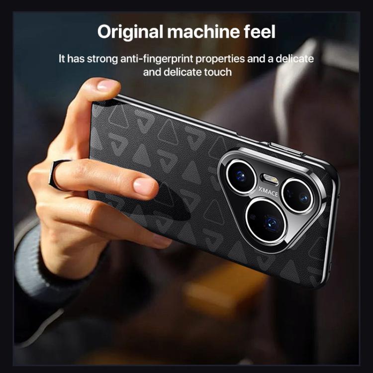 Pinewood II Series Plain Leather PC Phone Case, For Huawei Pura 80 Ultra 5G, For Huawei Pura 80 Pro / 80 Pro+ 5G, For Huawei Pura 80 5G