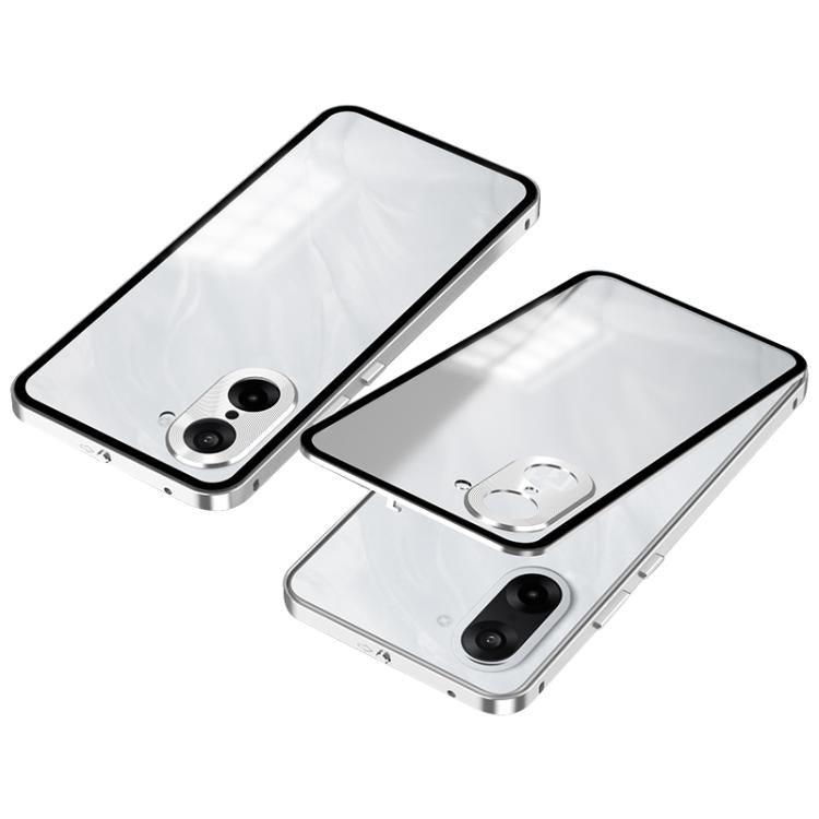 Snap Buckle Single-sided Metal Frame Frosted Phone Case