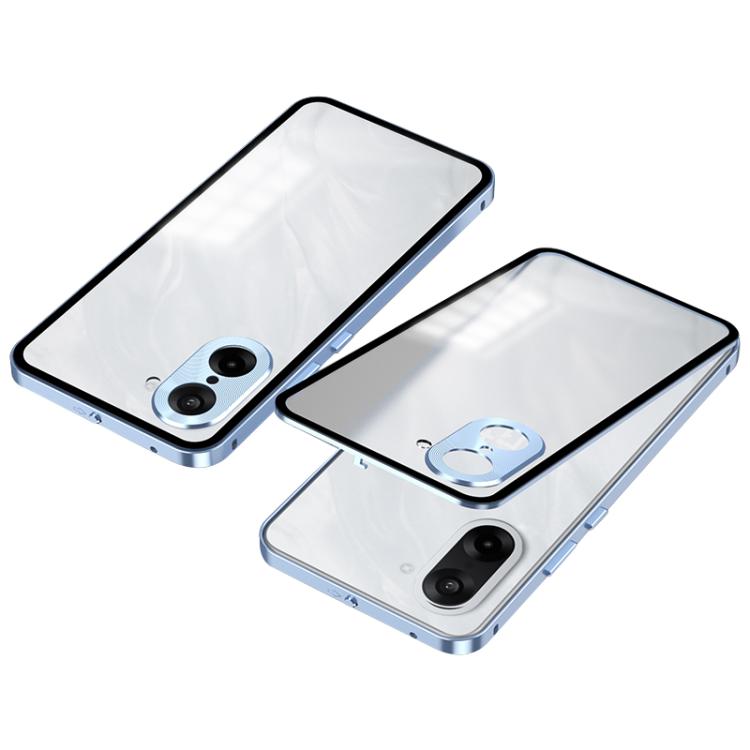 Snap Buckle Single-sided Metal Frame Frosted Phone Case