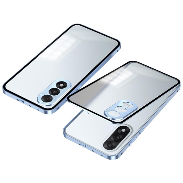 Snap Buckle Single-sided Metal Frame Frosted Phone Case