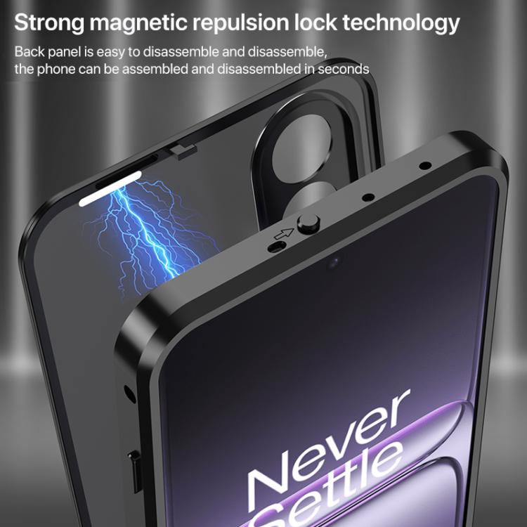 Snap Buckle Single-sided Metal Frame Frosted Phone Case