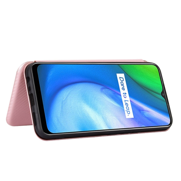 Carbon Fiber Texture Magnetic Horizontal Flip TPU + PC + PU Leather Case with Card Slot, For OPPO Realme V3, For Samsung Galaxy A42 5G, For Vivo Y20 / Y20i (Indian), For Xiaomi Poco X3 NFC, For Xiaomi Redmi K30 Ultra