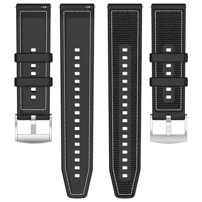 xDfind Hybrid Nylon Braid Silicone Watch Band, 22mm For Amazfit GTR 4 / GTR 3 / GTR 3 Pro, 20mm For Amazfit GTS4 Mini / GTS 3 / GTS 2