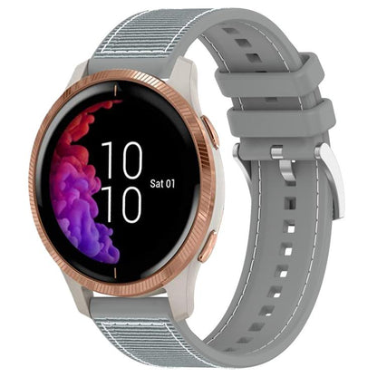 xDfind Hybrid Nylon Braid Silicone Watch Band, 22mm For Garmin Forerunner 570 47mm/935/945, 20mm For Garmin Forerunner 570 42mm/245/645, 20mm For Garmin?Vivomove?Sport/Vivoactive5/3, 22mm For Garmin Venu 3 / Vivoactive 4                                ...
