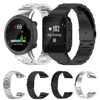 Tri-beads Flat Buckle Titanium Alloy Watch Band, For Garmin forerunner 45 / 45S / Swim 2, For Garmin Forerunner 35 / 30