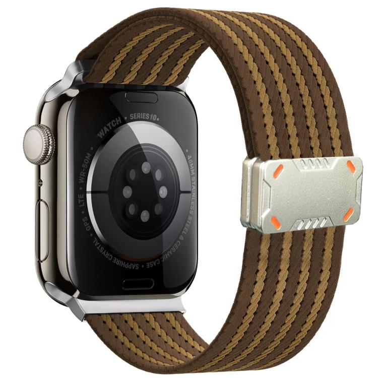 Mecha Armor Magnetic Buckle Nylon Watch Band, For Apple Watch 46mm / 49mm / 45mm / 44mm, For Apple Watch 42mm / 41mm / 40mm / 38mm