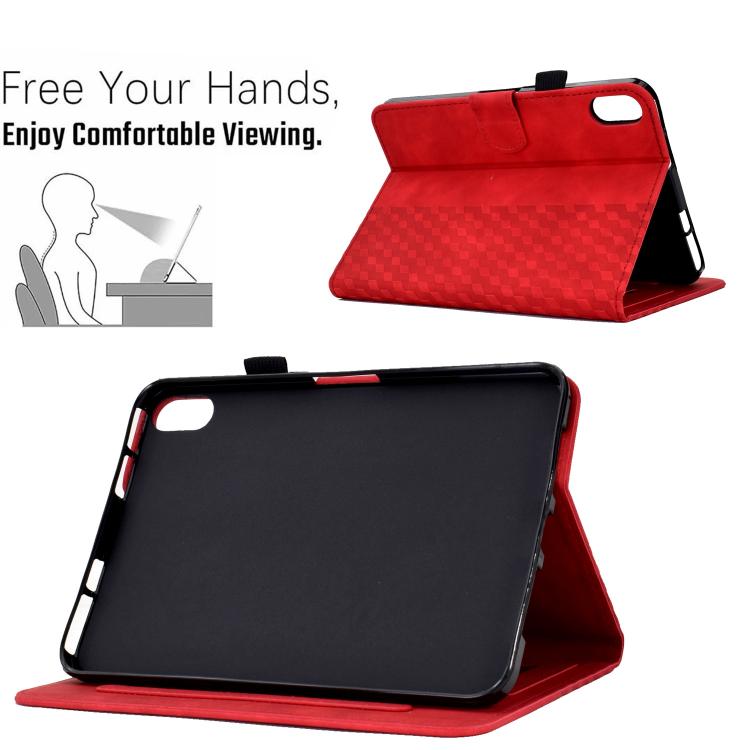 Rhombus Embossed Leather Smart Tablet Case, For Xiaomi Redmi Pad 2