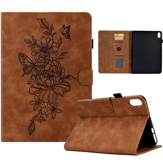 Peony Butterfly Embossed Leather Smart Tablet Case, For Xiaomi Redmi Pad 2