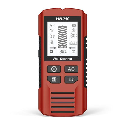HW-710 5-in-1 Wall Scanner Metal Detector Stud Finder Measuring Instrument
