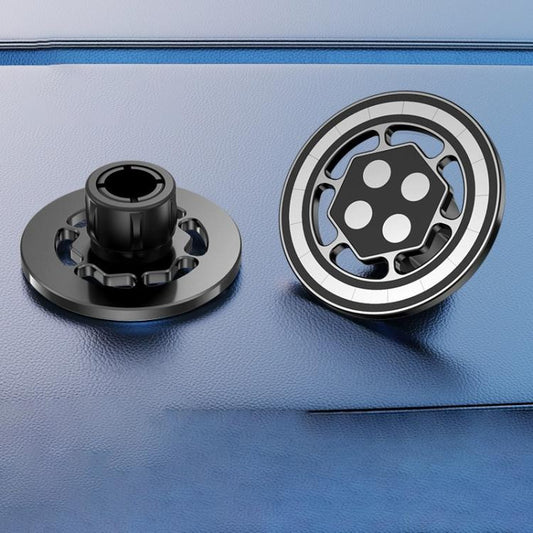 Base de support de téléphone de voiture magnétique MagSafe universel à rotule de 17 mm, C4 Noir uni, C5 Noir hexagonal, C6 Noir rond, C6 Argent rond