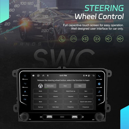 For Volkswagen Android 15 7 inch Wireless CarPlay Car Player Central Control Navigation Machine, Standard, Standard+AHD+Microphone