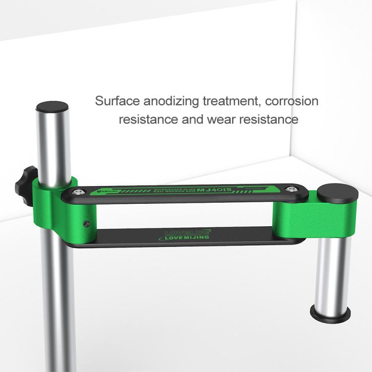 Mijing MJ4015 360 Universal Rotation Telescopic Folding Microscope Metal Bracket Arm, Mijing MJ4015